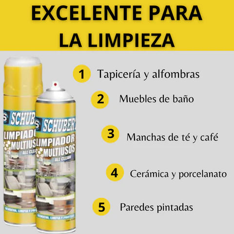 LIMPIADOR MULTIUSOS EN ESPUMA - AUTOS, MUEBLES, ZAPATILLAS Y COCINA... ACCIÓN INSTANTÁNEA!